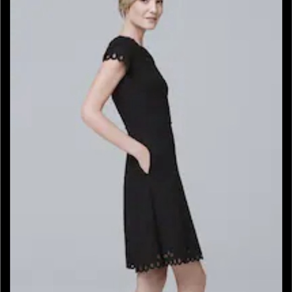 White House Black Market Dress - 6 - Scalloped trim - Picture 1 of 4